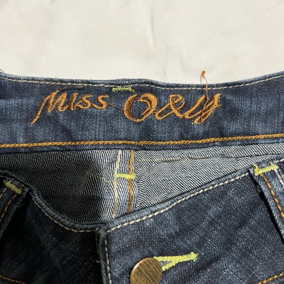 Miss O&Y Women's Embellished Denim Jeans With Rhinestone Pocket Detailing - Picture 5 of 11